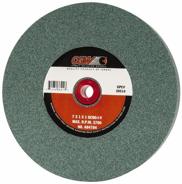CGW ABRASIVES Bench & Pedestal Grinding Wheel 7″ Dia, 1″ Thick 1″ Hole Dia,