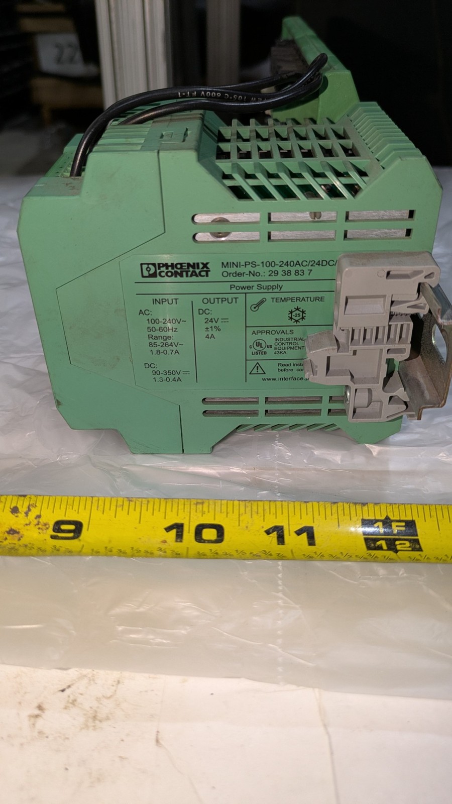 PHOENIX CONTACT MINI-PS-100-240AC/24DC 100-240V 50-60HZ GILBARCO M04104A001