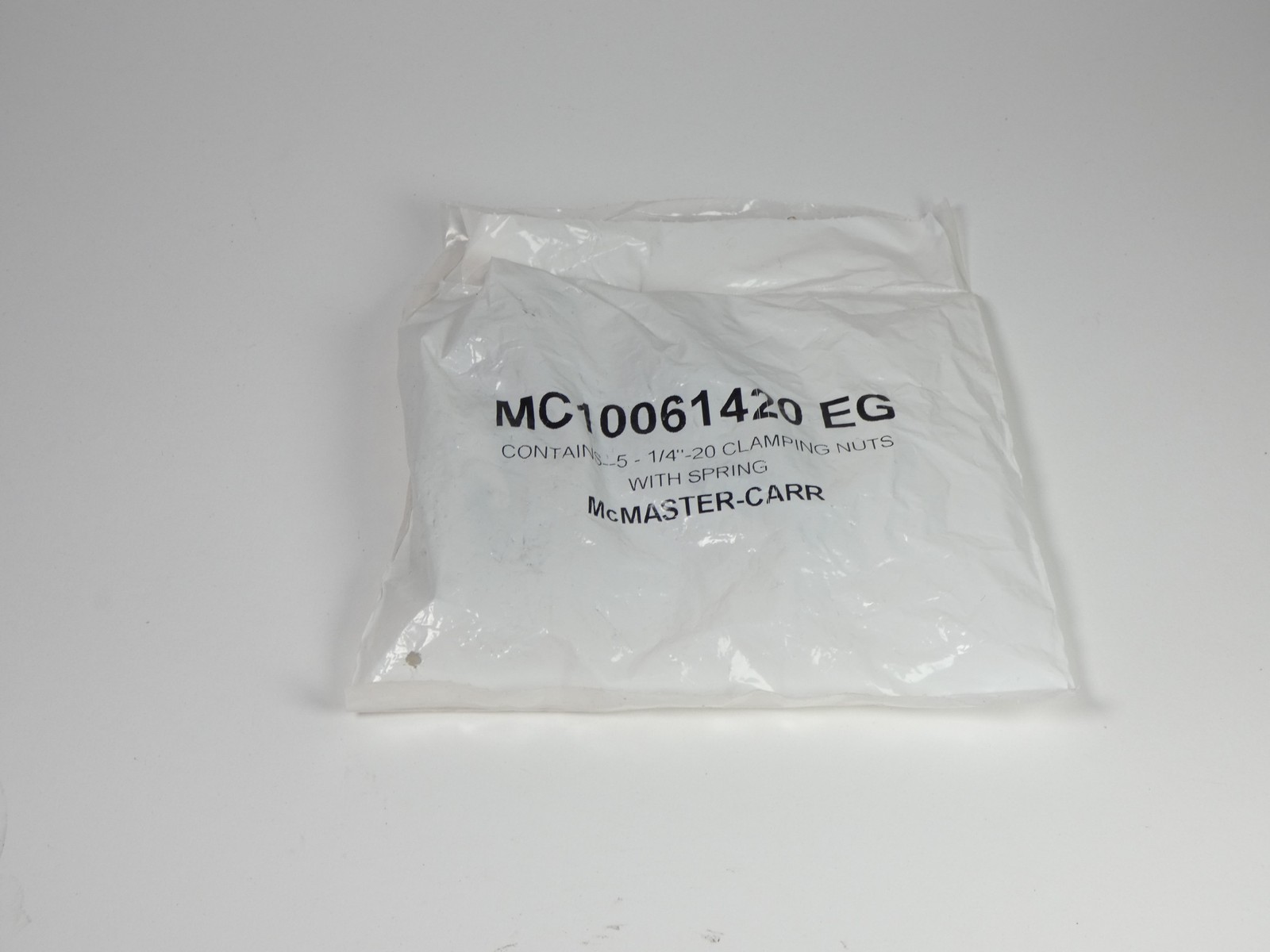 *Lot of 5* McMaster-Carr MC10061420 EG Clamping Nuts W/ Spring 1/4″-20 – NEW …