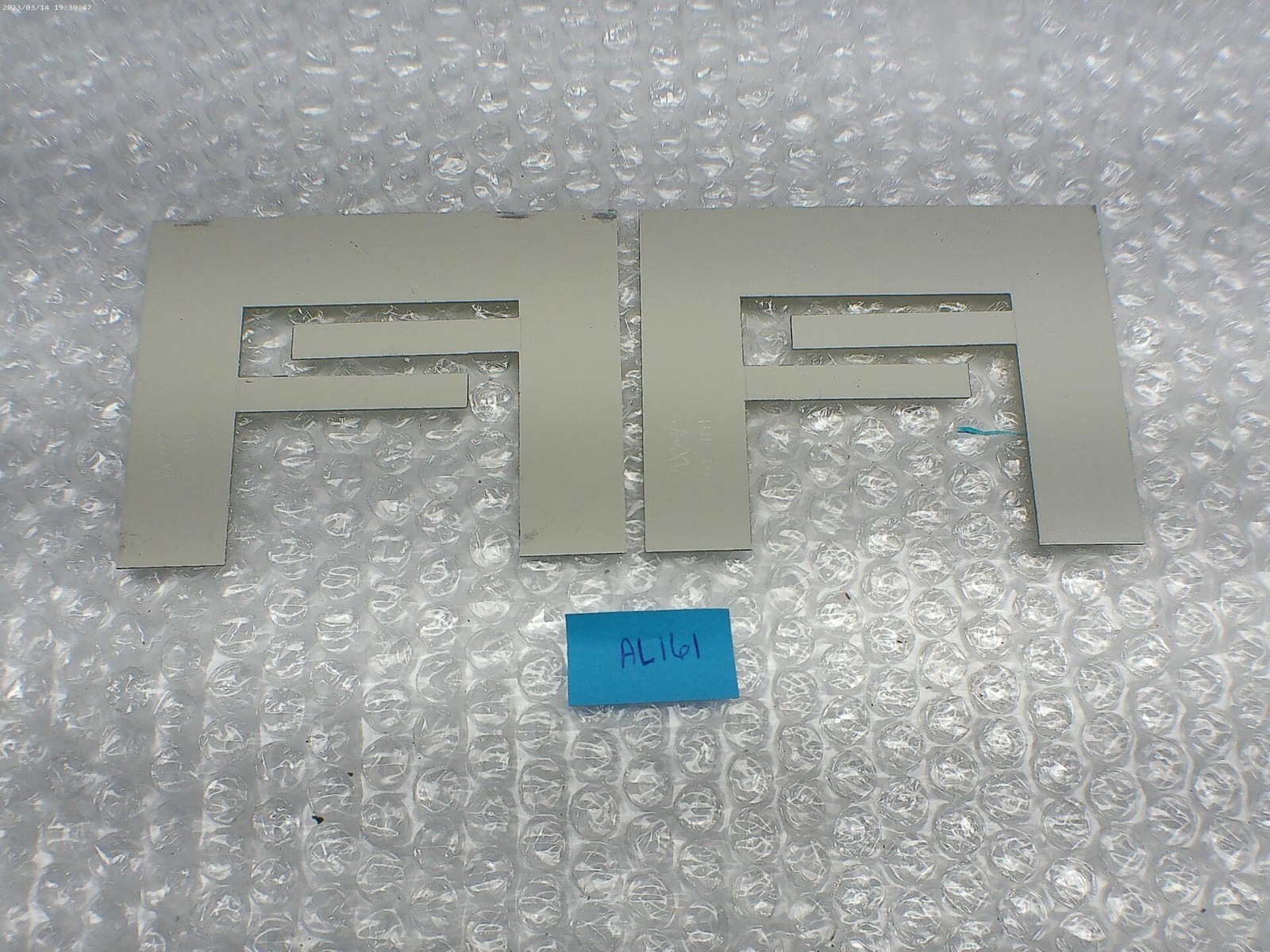 INDUSTRIAL SPARE AL161 PLATE LOT OF 2 NSNP