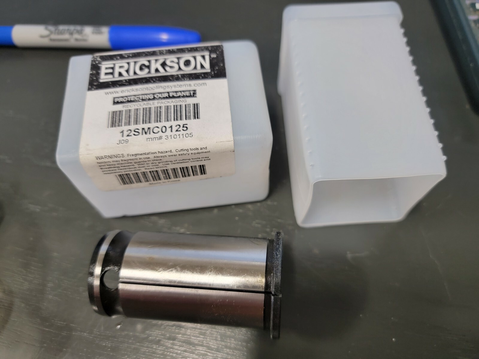 Erickson/Kennametal 1/8″ ID 12SMC0125 3101105 Sealed Hydraulic Chuck Sleeve A014