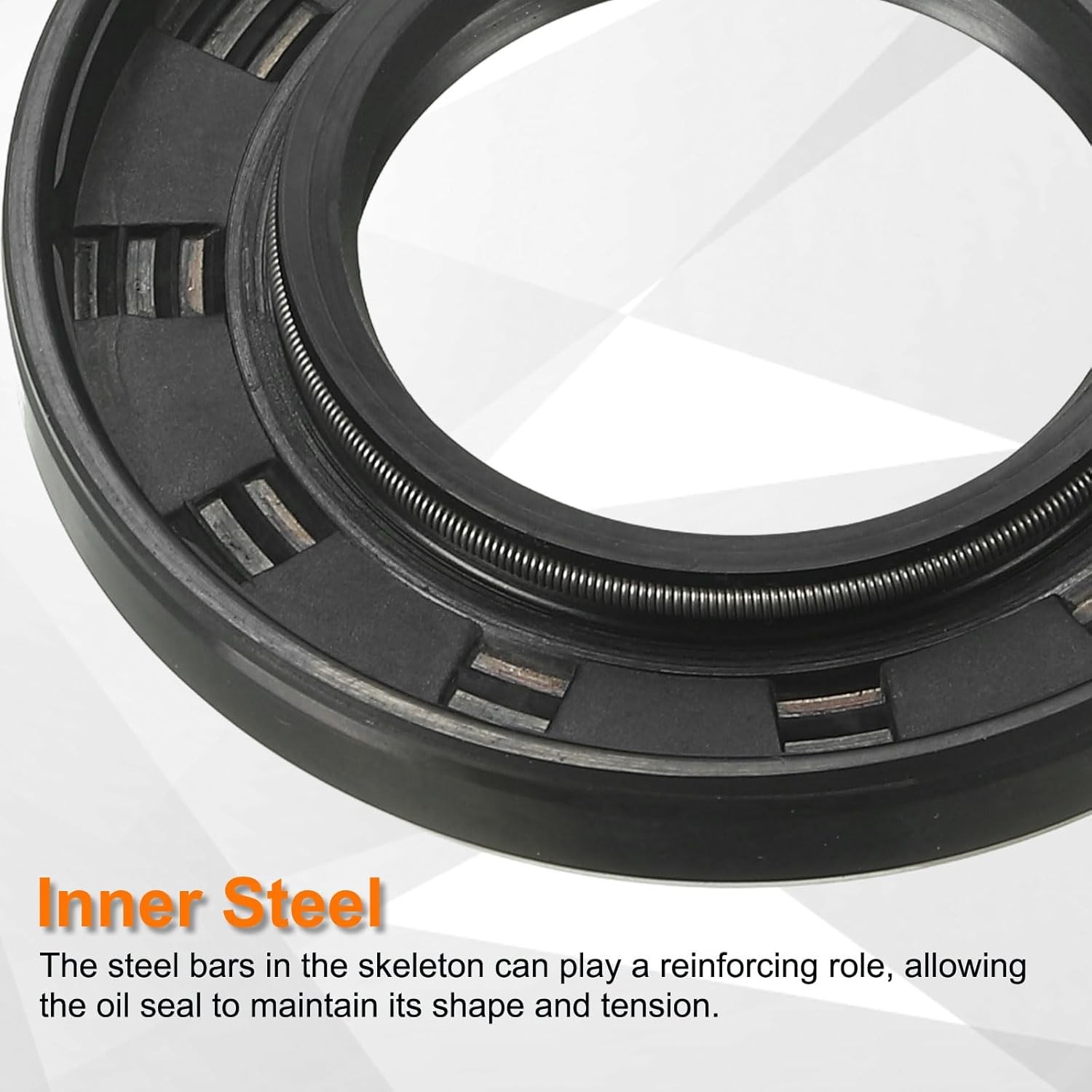 uxcell Oil Seal, TC 30mm x 55mm x 7mm Nitrile Rubber Cover x x