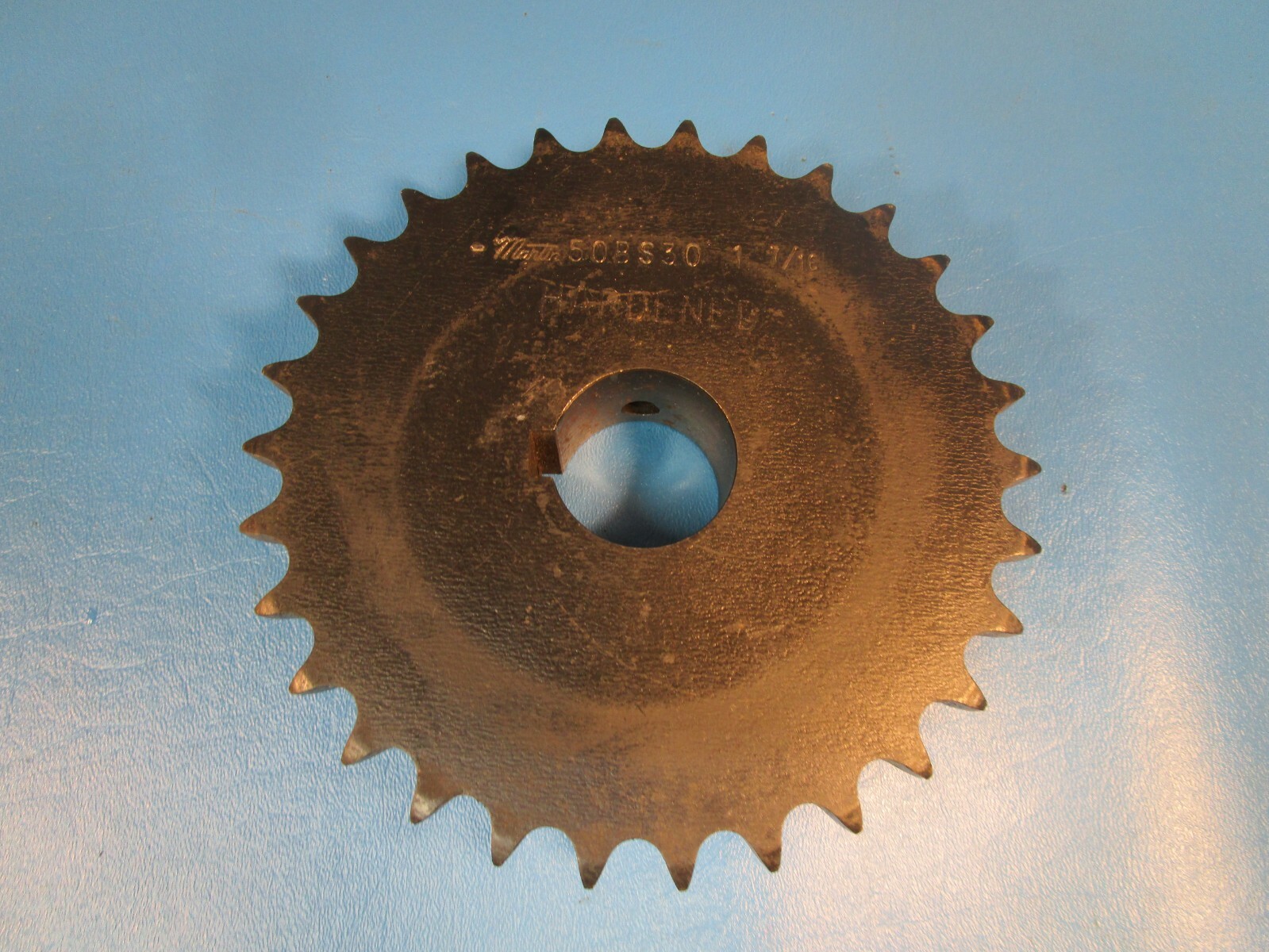 Martin 50BS30H 1 7/16″ Finished Bore Sprocket 50 Chain 30 Hardened Teeth, Keyway