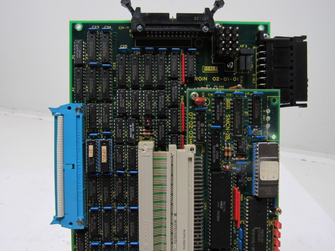 Seiki ROIN 02-01-01 SMCN-2B SLVSTD M162.S V2.4 CNC Control Circuit Board