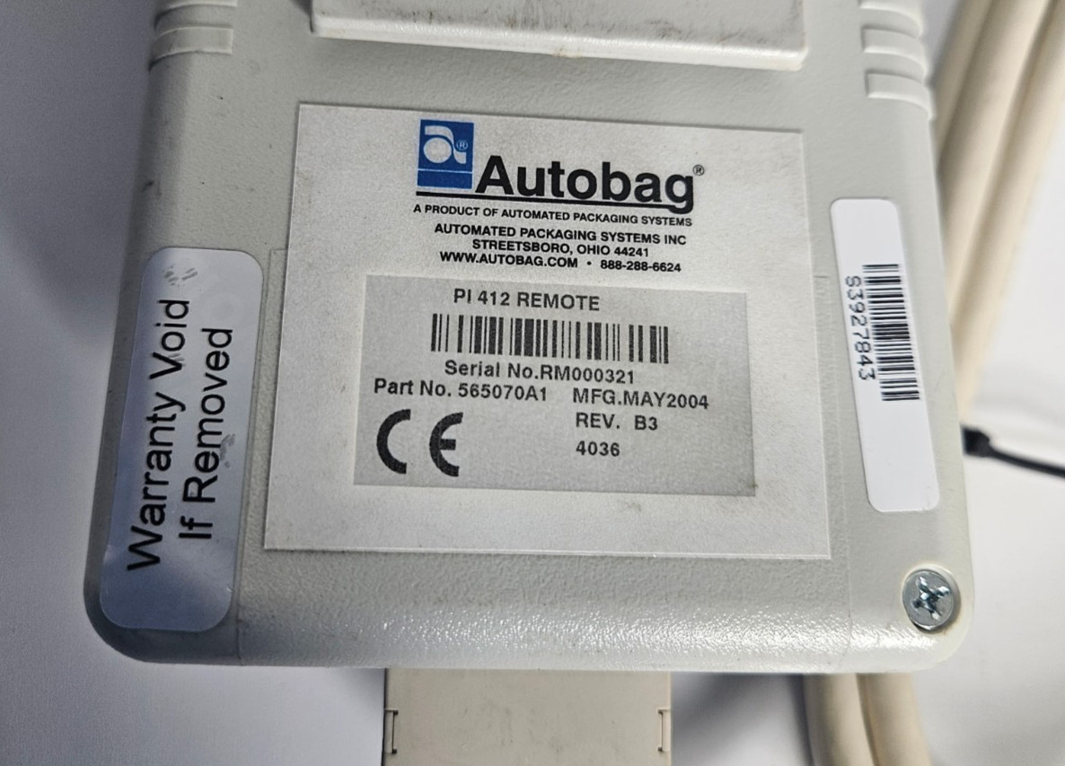 Autobag PI-412C Remote Printer Control 565070A1 Packaging Systems Cable Pendant