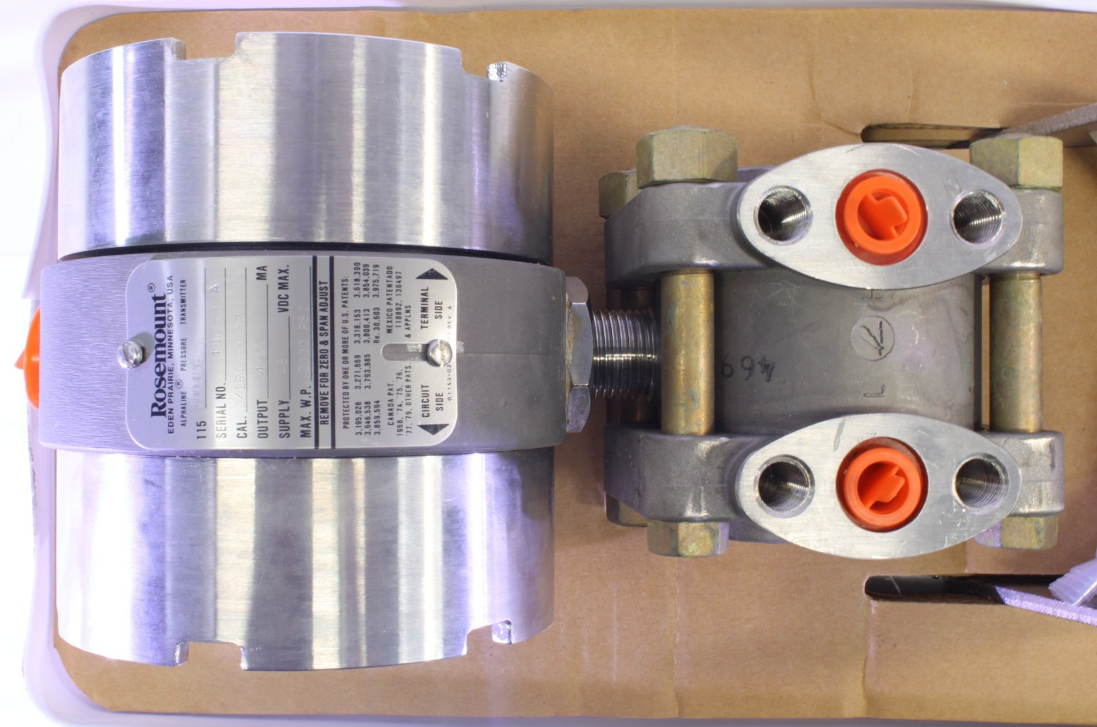 Rosemount 115 (3DD4PC) Alphaline Pressure Transmitter, Open Box