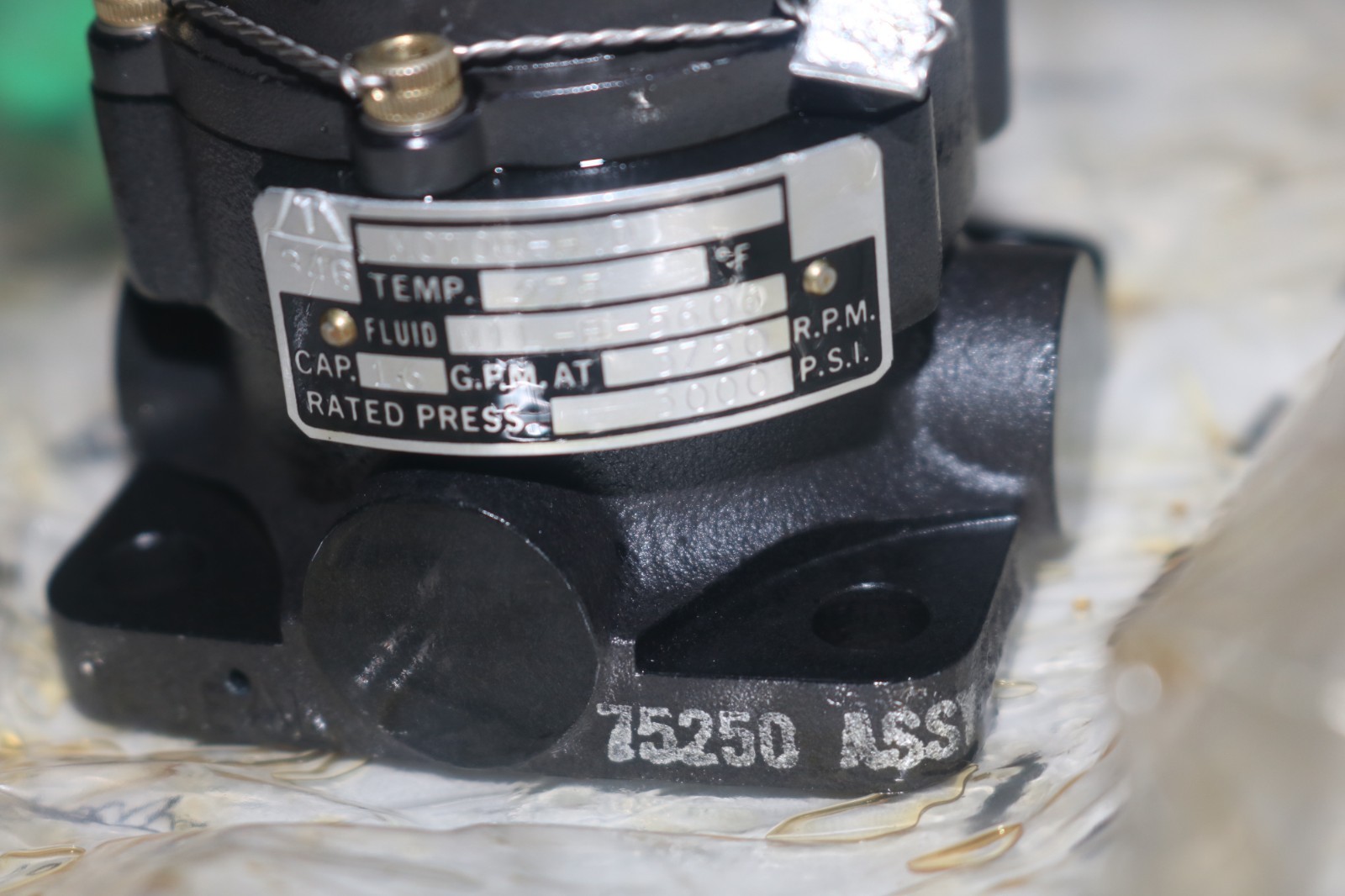 NOS ABEX Hydraulic motor pump AMO-5C-29A 3000 PSI Parker 58106 Aircraft