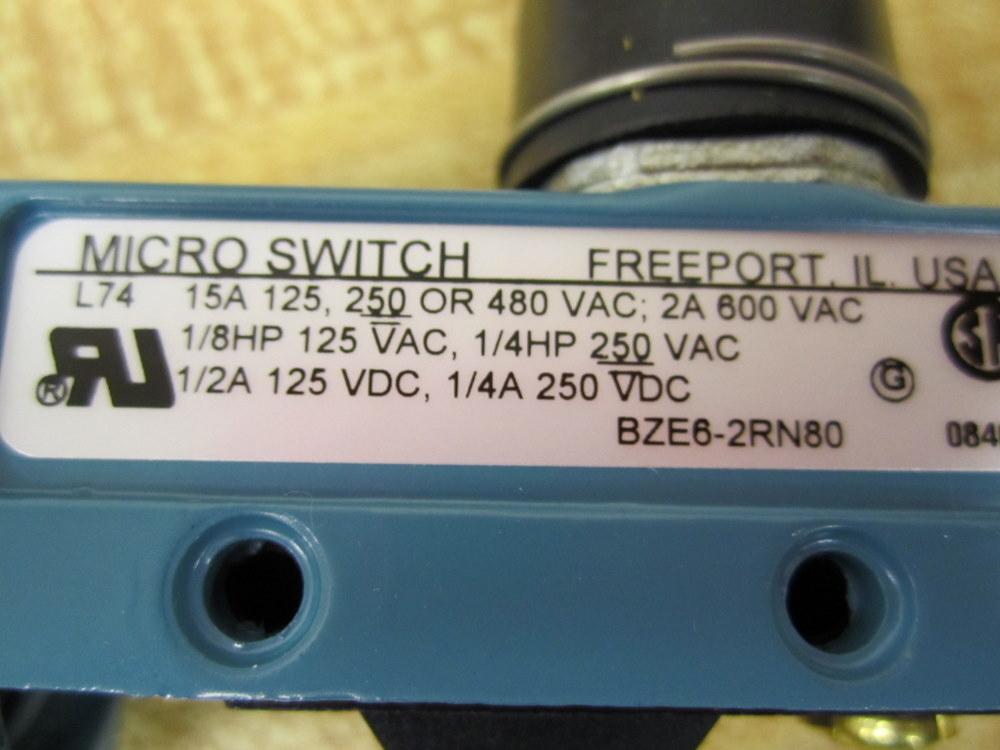 Micro Switch BZE6-2RN80 Honeywell BZE62RN80