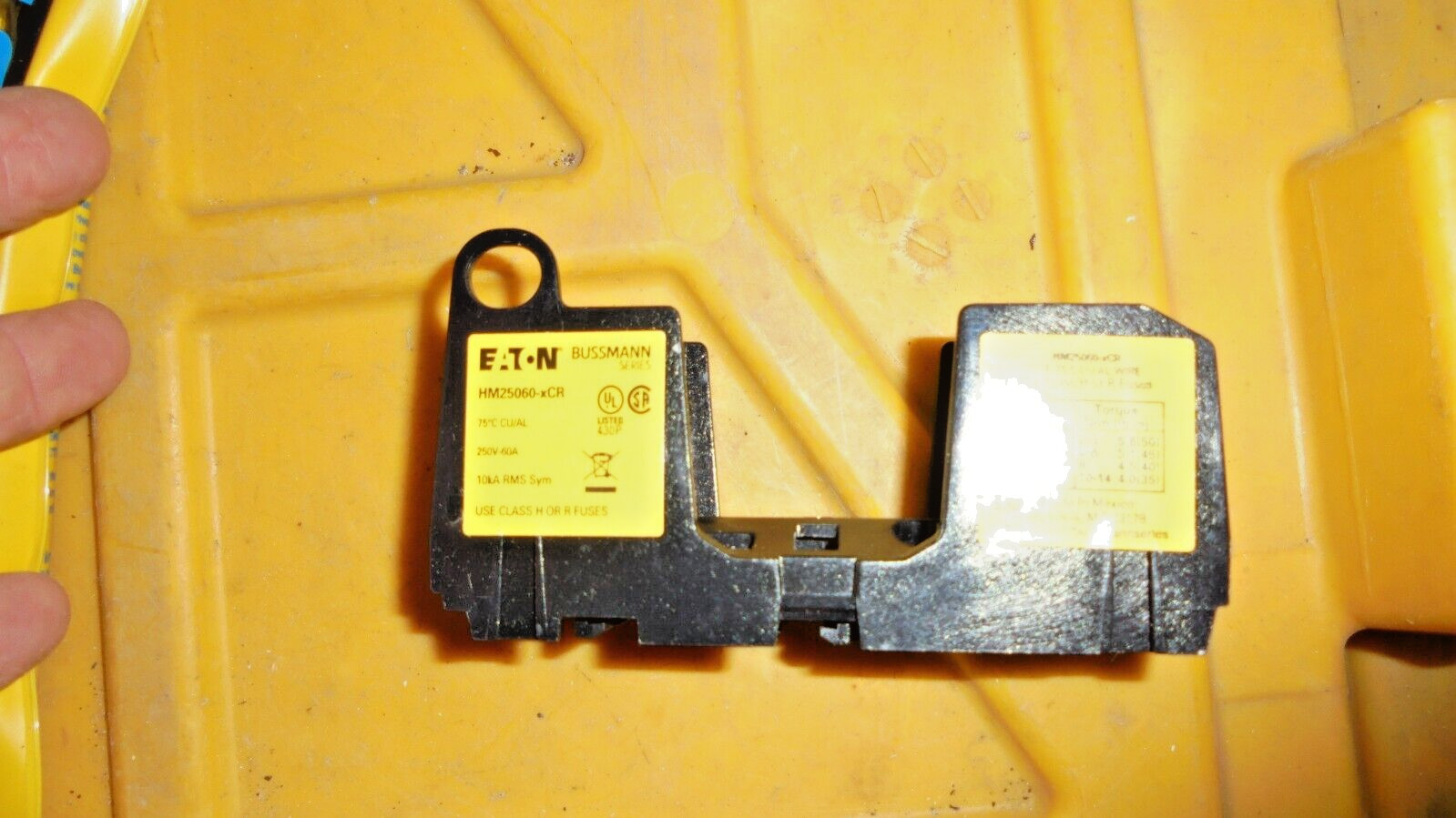 Bussmann Hm25060-Cr Fuse Block,For 250V 1 POLE