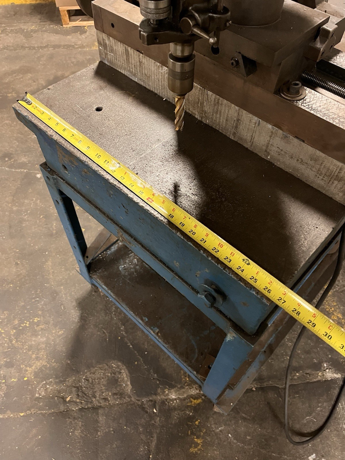 Bridgeport M-Head Milling Machine on Custom Precision Cast Iron Table 60″ x 27″