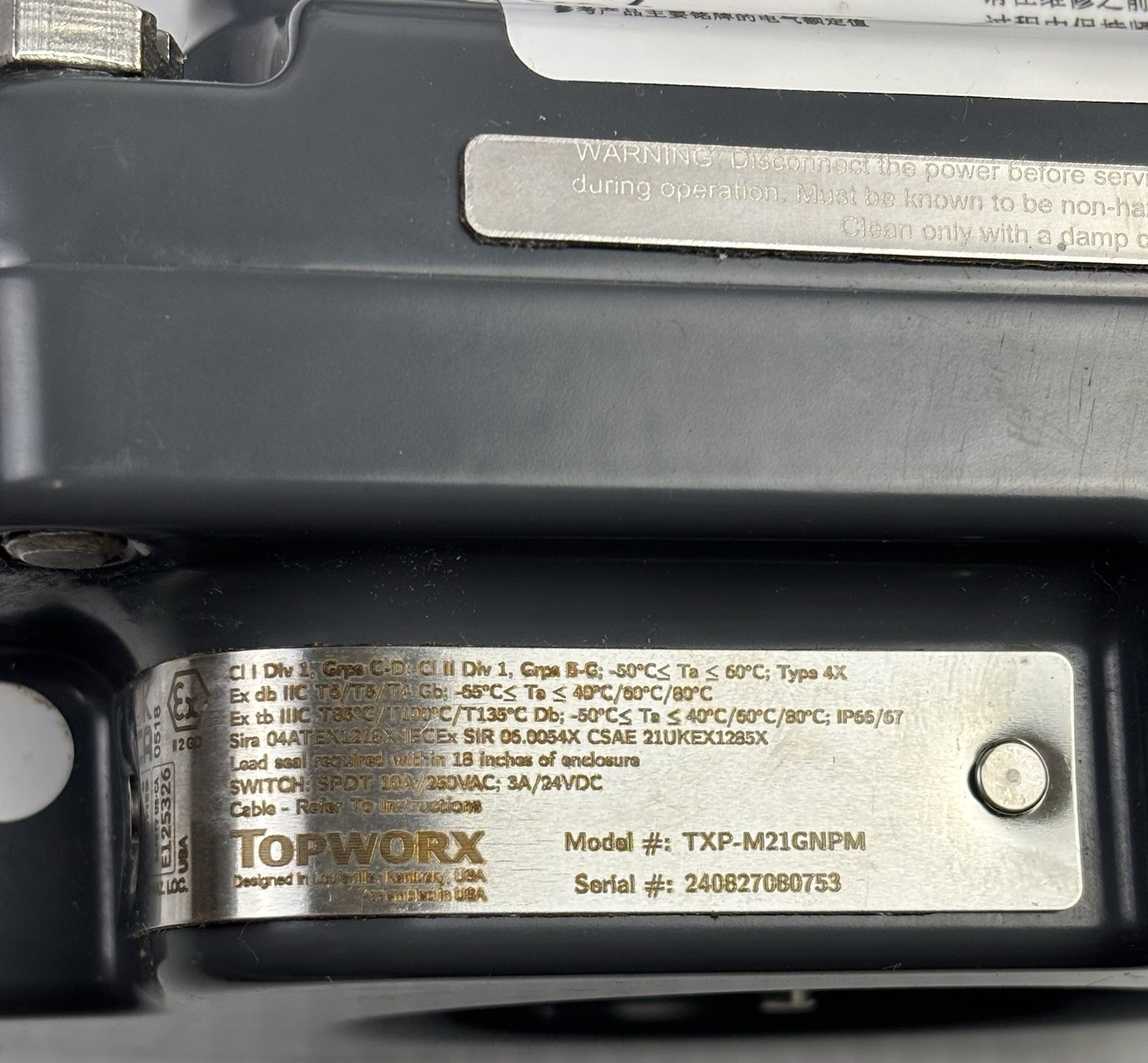 TOPWORX TXP-M21GNPM / TXPM21GNPM (BRAND NEW)