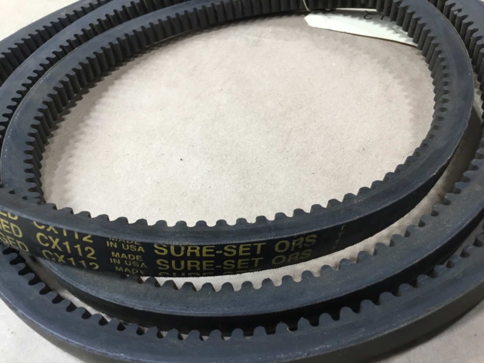 BF Goodrich CX112 Prime Mover Cogged Belt Sure Set Made In USA #17BRME58PR6