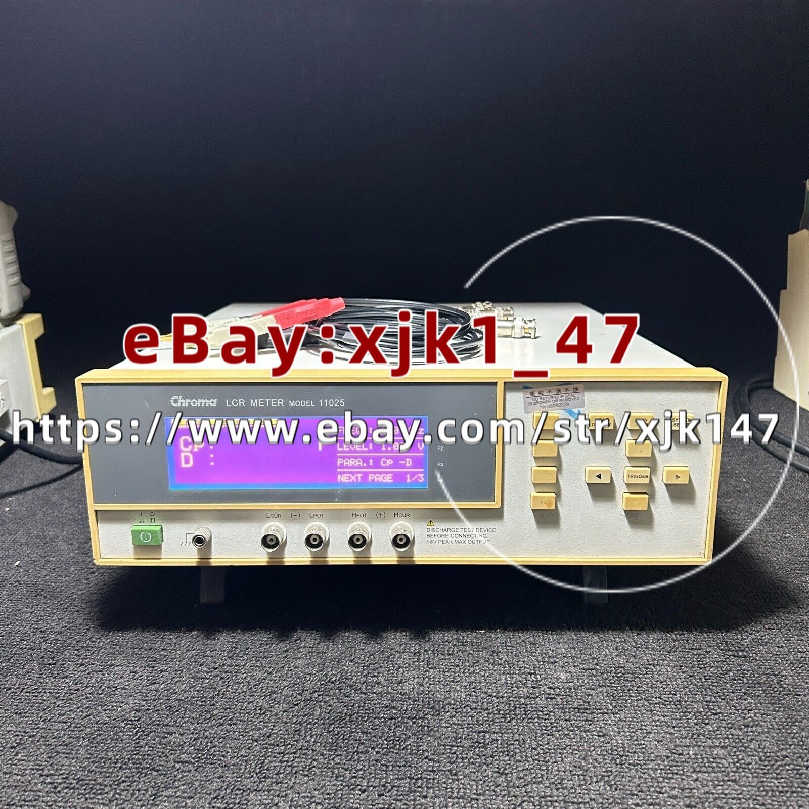 CHROMA 11025 LCR METER 100KHz/xjk