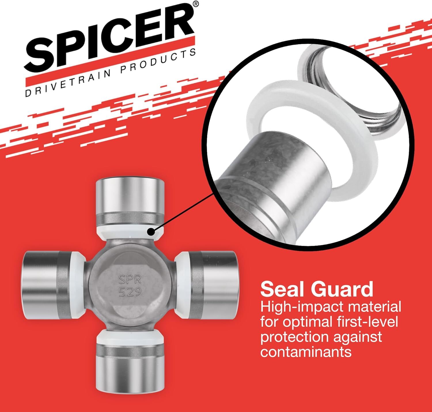 Spicer Greaseable Universal Joint Kit 1000Sg Series Snap Rings 0.938 Inch