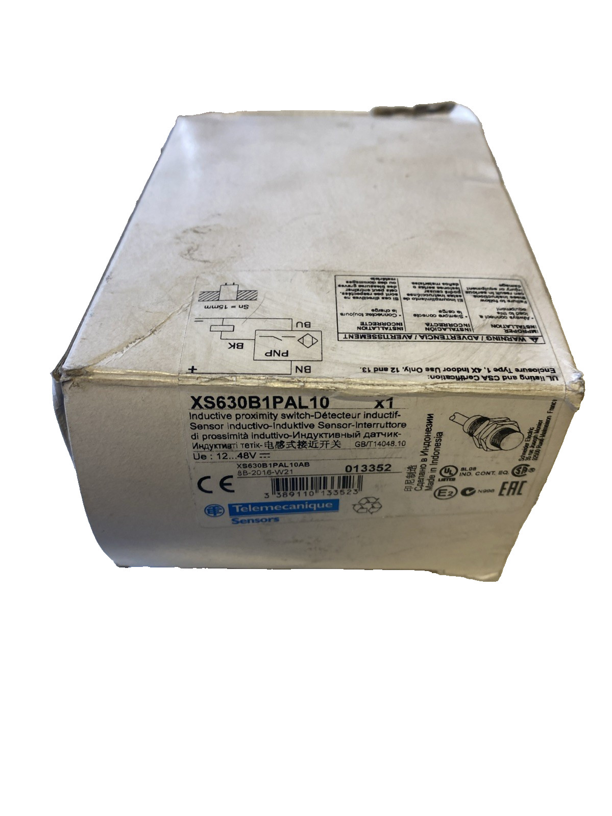 Telemecanique XS630B1PAL10 Inductive Proximity Switch M30 – New