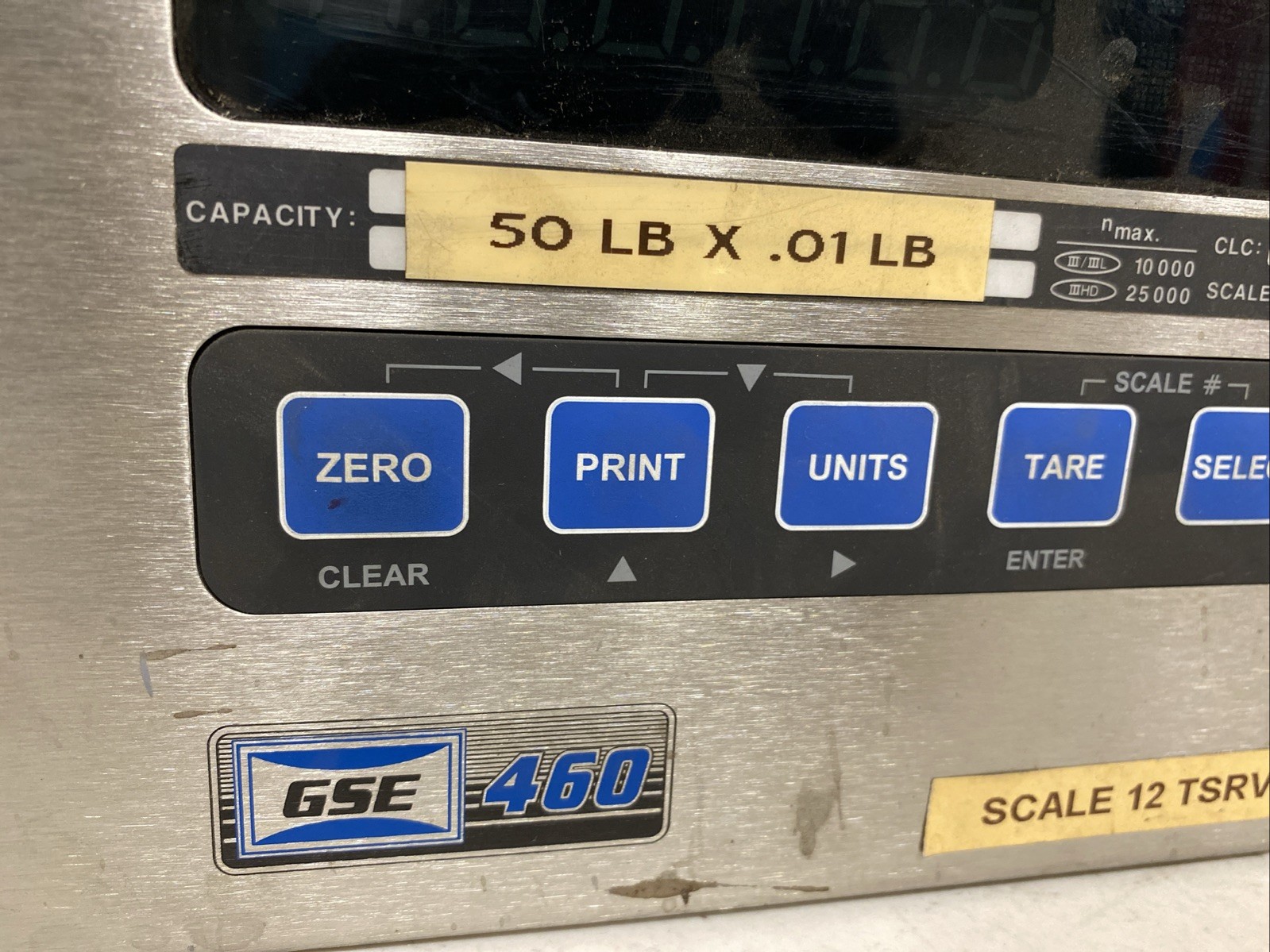 GSA Digital Weight Indicator Series 460 Scale Berne Calibrated 50lb Vishay