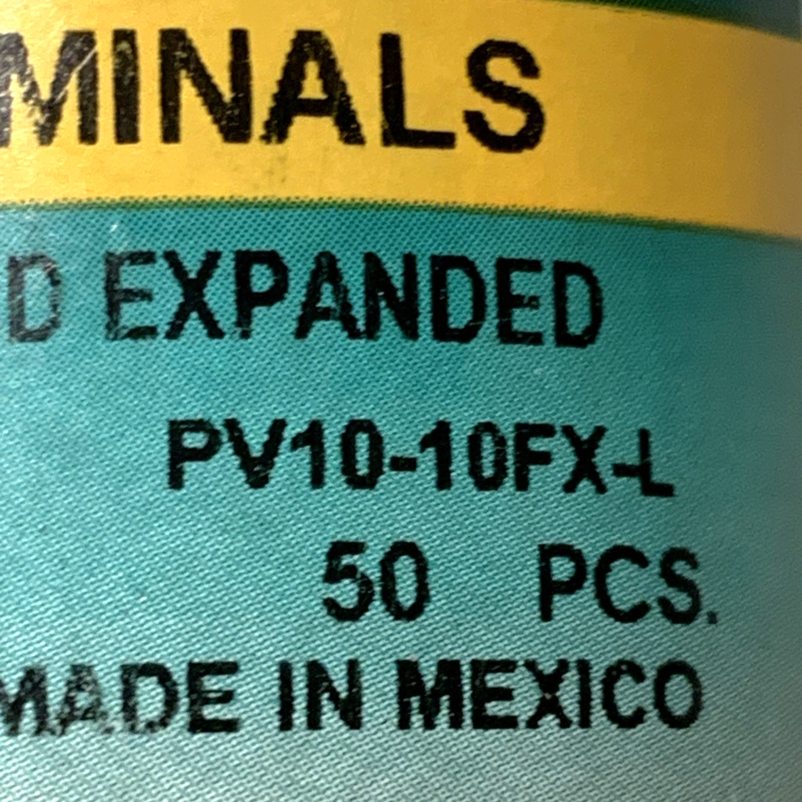 Panduit PV10-10FX-L Fork Terminal PV1010FXL (37 Out Of a Pack of 50) 75 Cents Ea