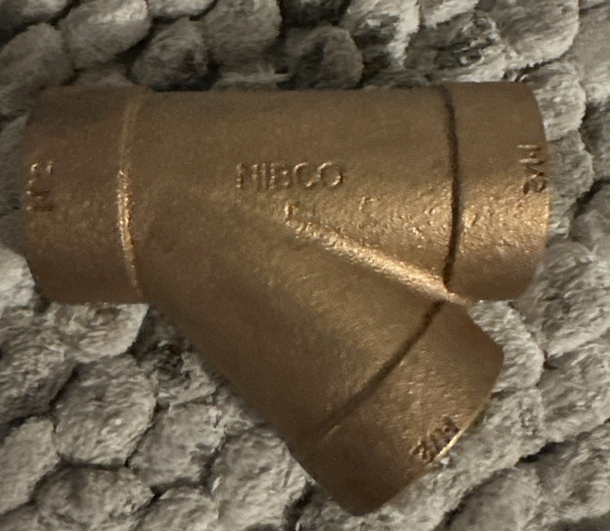 NIBCO 810 1-1/2 in. Sweat Cast Bronze 45-Degree Wye