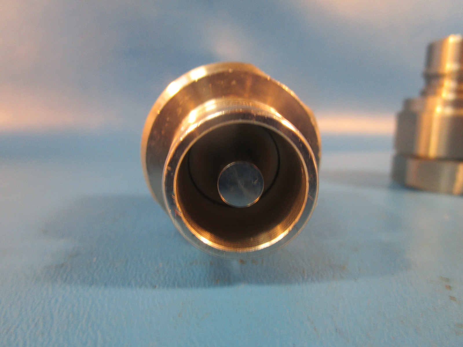 LOT OF 2 USED DIXON V6F6-ss, V-Series Hydraulic Quick Disconnect Coupling with 3