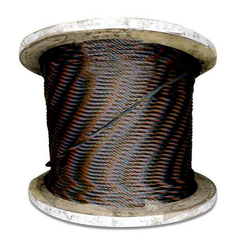 Bulk Wire Rope 3/4″ x 250 FT EIPS Steel Core 6×19 Winch Crane 58,800 lbs Utility