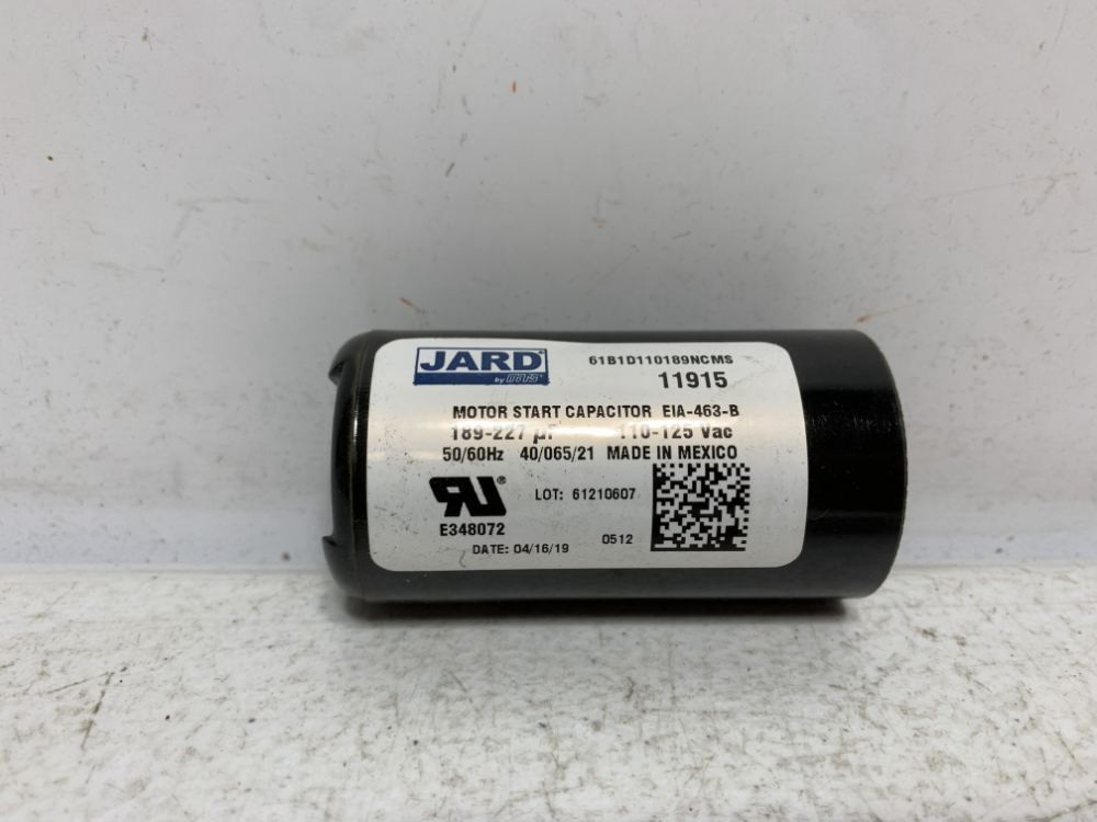 Mars 11915 Motor Start Capacitor 189-227MFD 110/125V