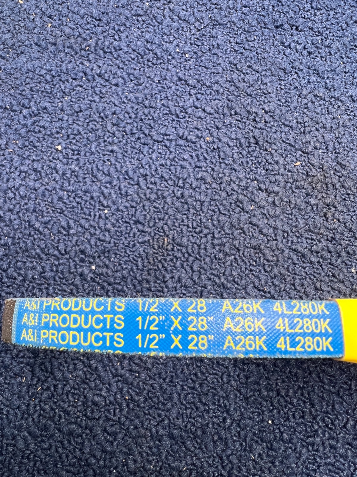 HUSKEE A26K / 4L280K 44-60684 : Heavy Duty Series 1/2″ V-Belt 1/2″ X 28″ Aramid