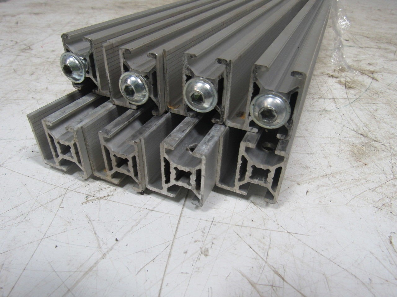 Bosch Rexroth 30×30 WG30 EcoSafe Guarding System Profile 372″ Lot of 8 pcs