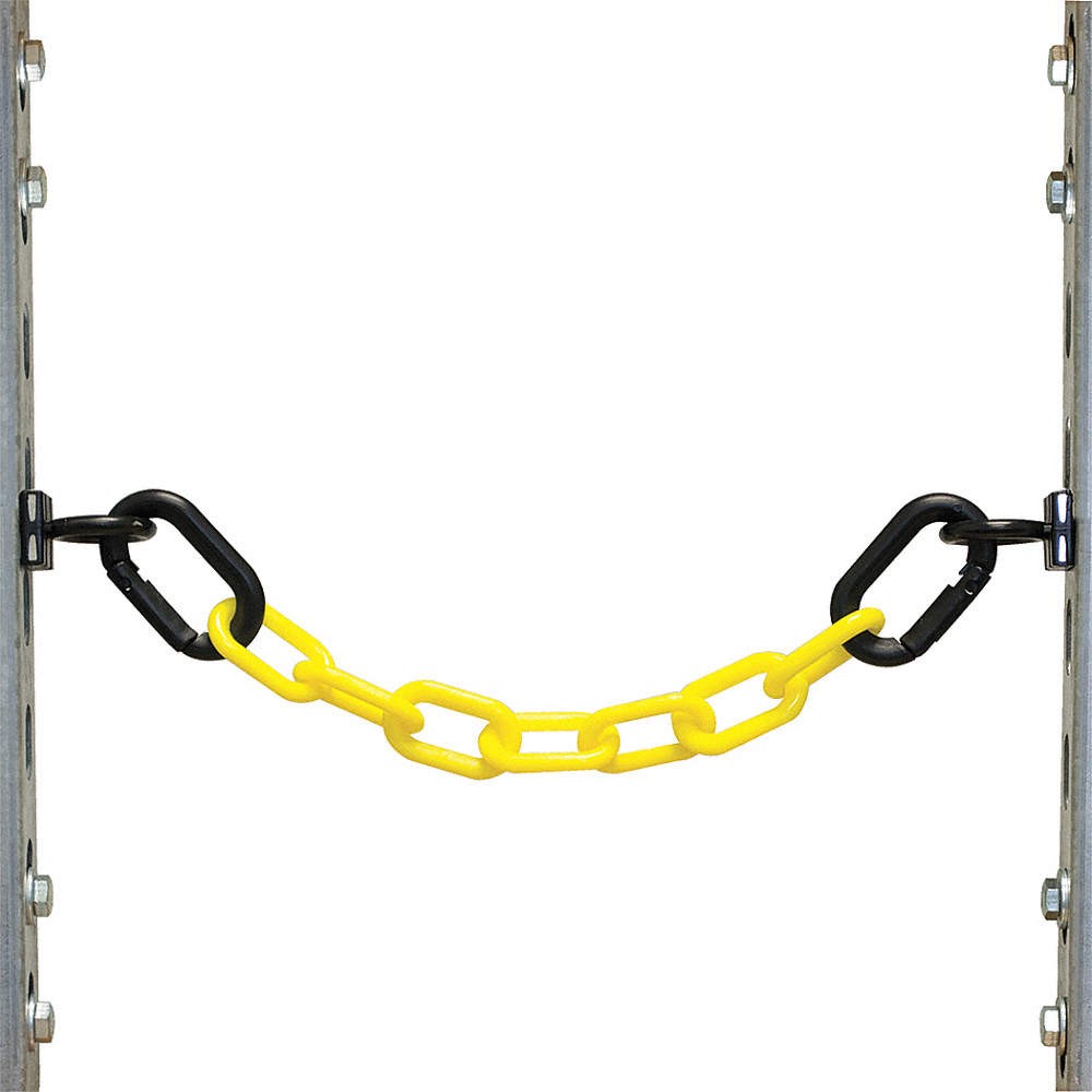 GRAINGER APPROVED 72302-6 Plastic Chain ,9 ft L,Yellow 52YC06