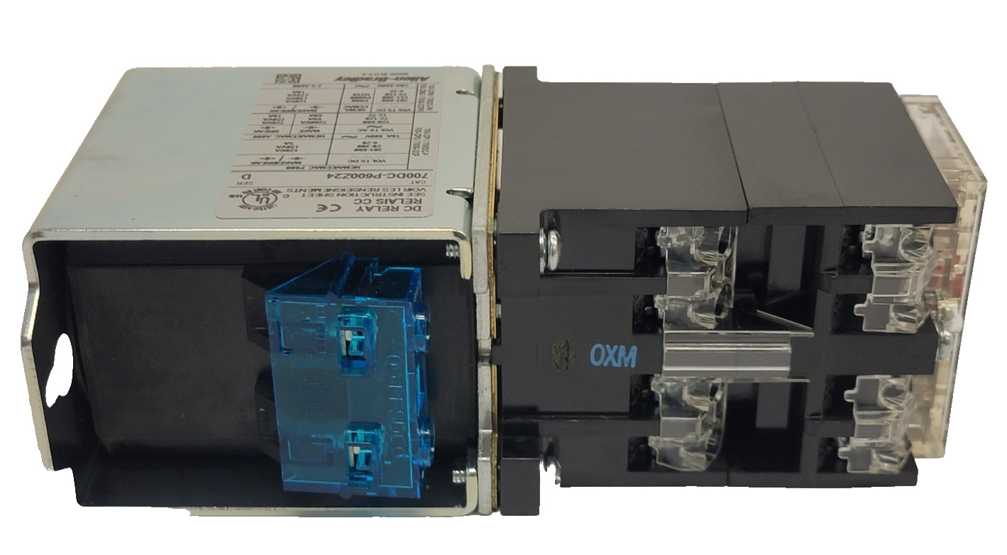 Allen Bradley Bulletin 700DC-P600Z24 Rail Mounted Relay, 6 NO
