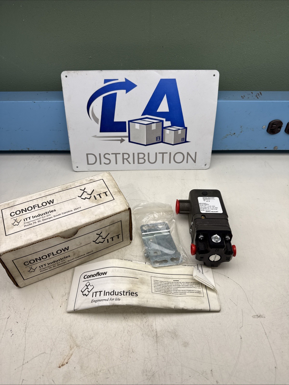 ITT Conoflow GT2108ED, Electro Pneumatic Transducer, 4-20 MA INPUT, 3-15 PSI OUT