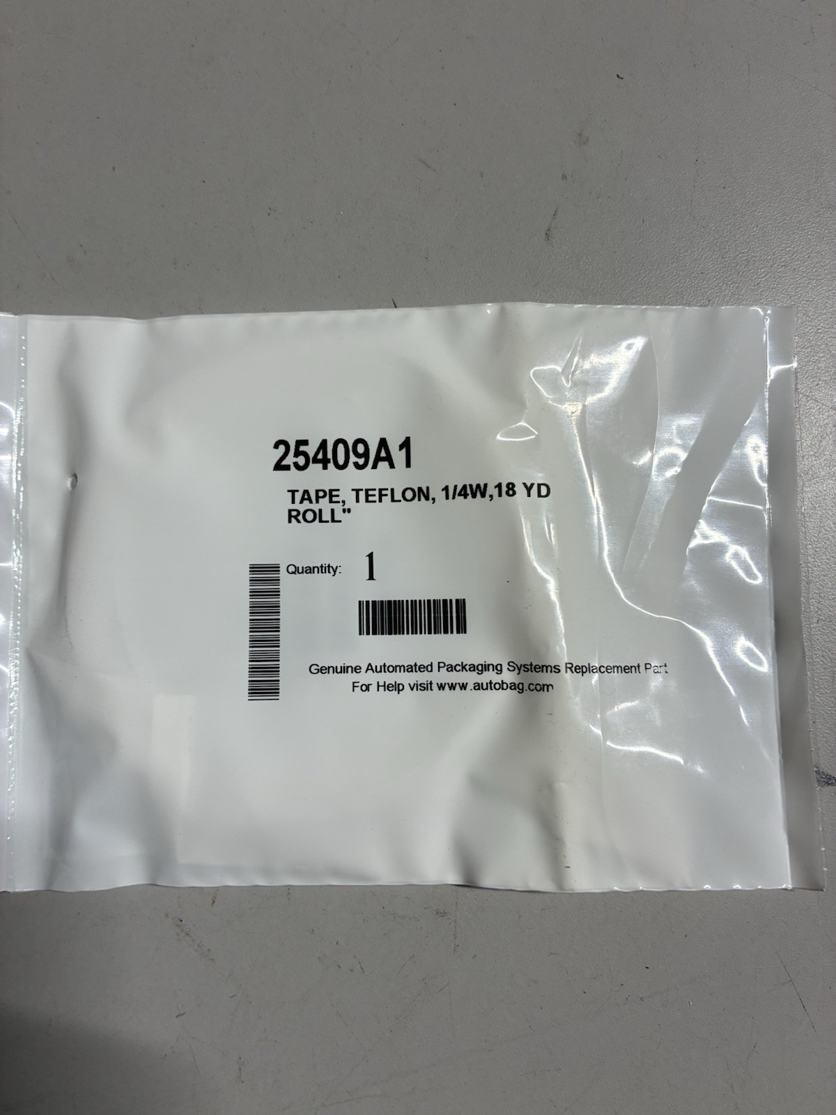Teflon Tape 1/4W 18yd Roll 25409A1