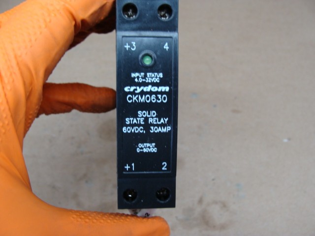 CRYDOM SOLID STATE RELAY CKM0630 60VDC 30A INPUT: 4-32VDC OUT: 0-60VDC