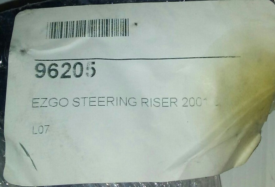 EZGO STEERING RISER 2001 & 1/2, 96205, OEM, NEW, FREE SHIPPING