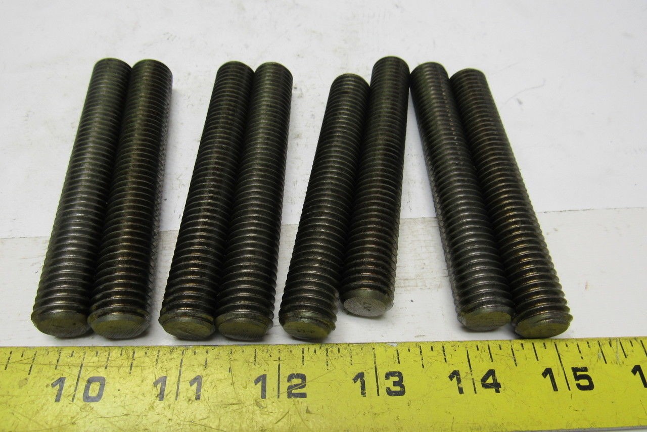 5/8″-11×4″ (OAL 4-1/4″) A320 L7 Fully Threaded Stud Lot of 8