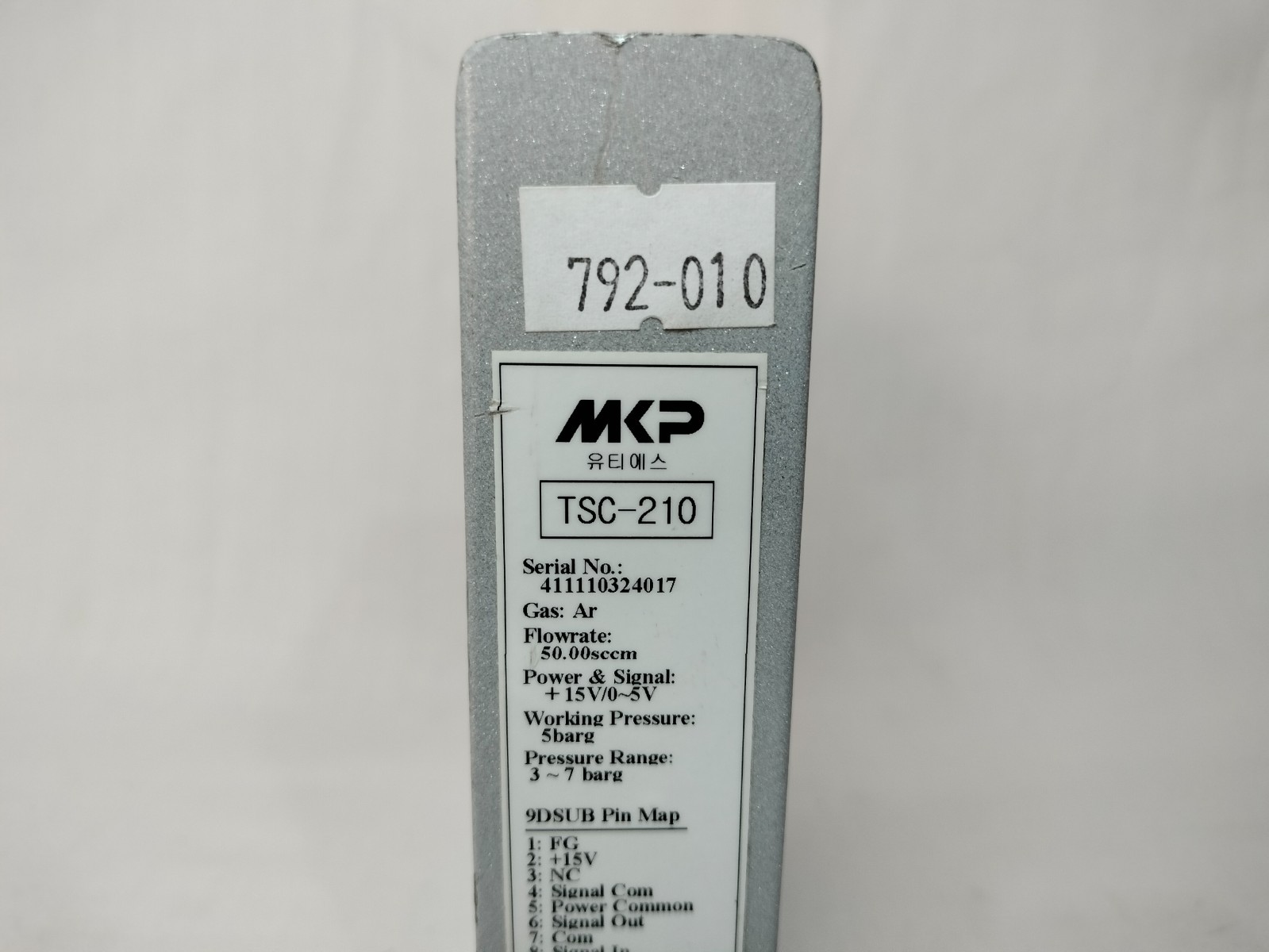 MKP TSC-210 TSC210 TSC-Series Mass Flow Controller 50.00sccm