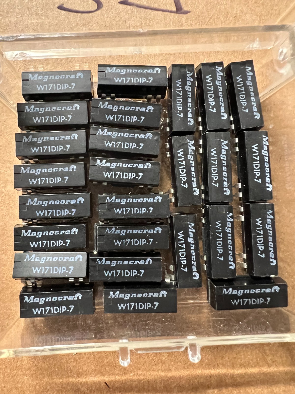 6pcs of Magnecraft W171DIP-7 SPST N.O. 5VDC 0.5A Reed Relay, NOS.