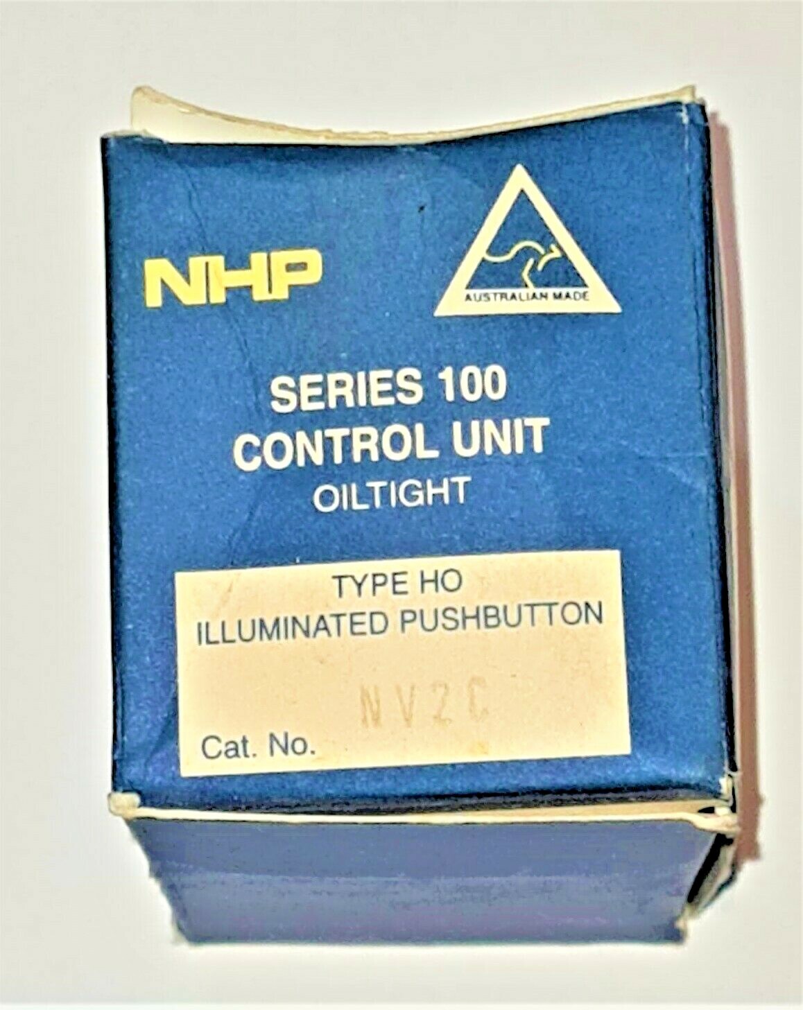 NHP NV2C TYPE HO ILLUMINATED PUSHBUTTON SERIES 100 CONTROL UNIT OILTIGHT
