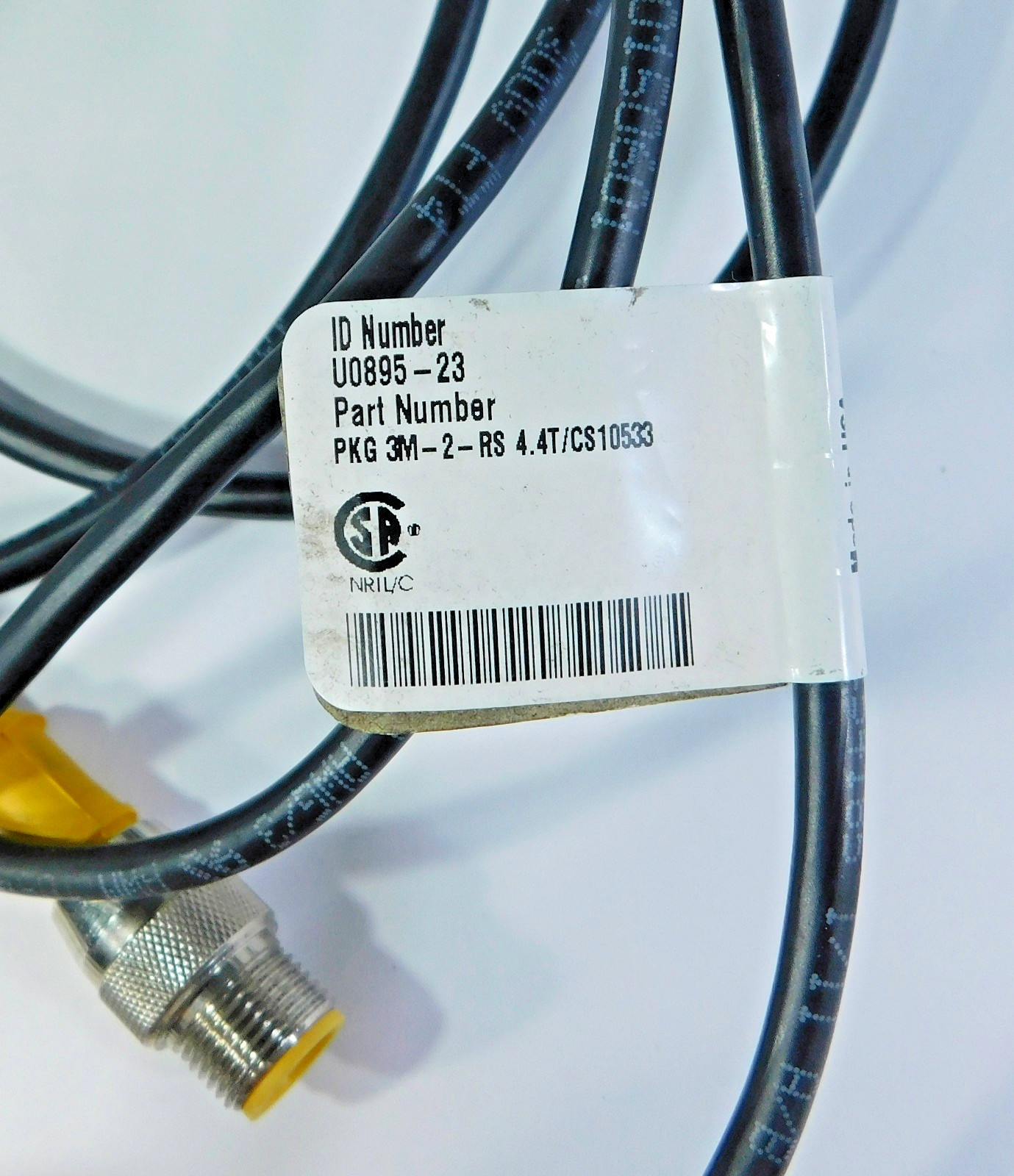 Turck PKG 3M-2-RS 4.4T/CS10533 ID U0895-23 Cordset
