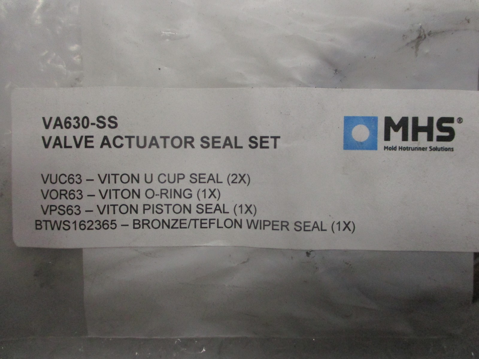 MOLD HOTRUNNER SOLUTIONS VA630-SS ACTUATOR SEAL KIT NSMP