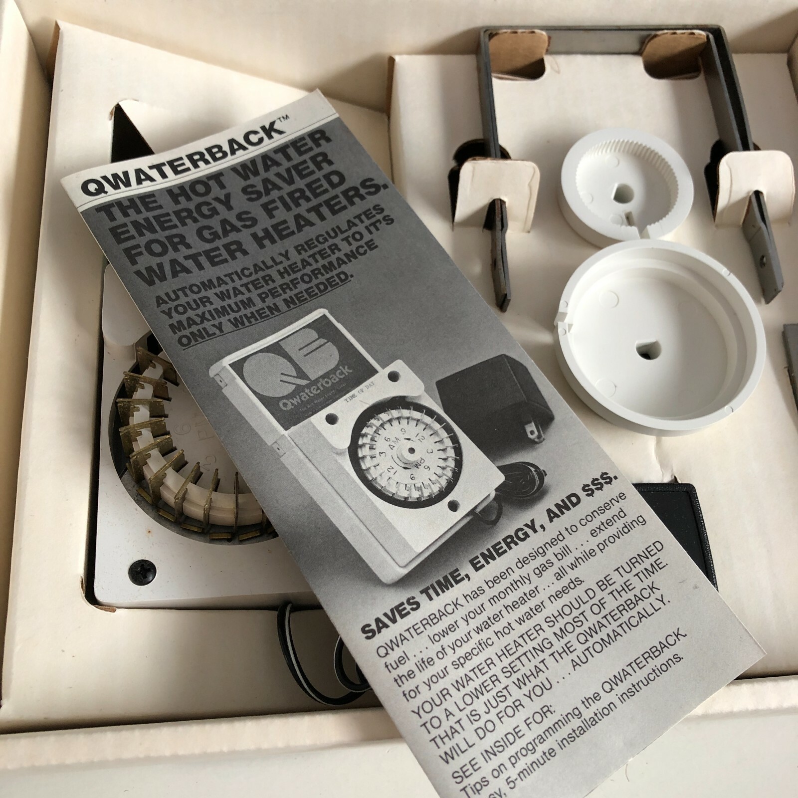 Qwaterback Hot Water Energy Saver For Gass Fired Water Heaters Vintage