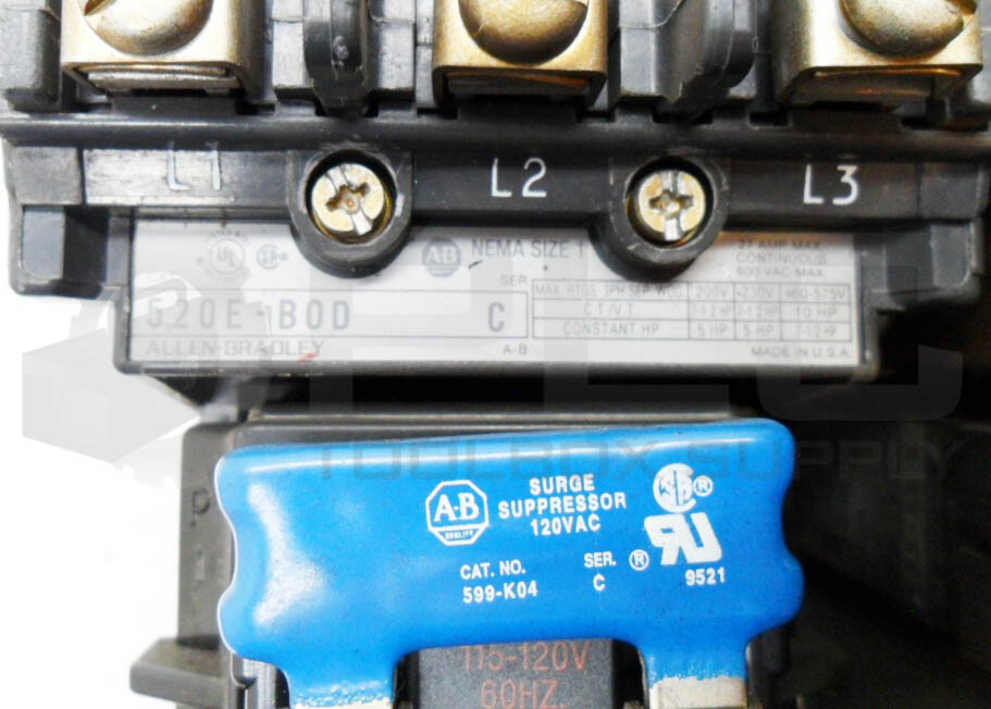 ALLEN BRADLEY 520E-BOD /C W/ 509-BOD /B W/ CB236 W/ 42185-800-01 W/ 599-K04 /C