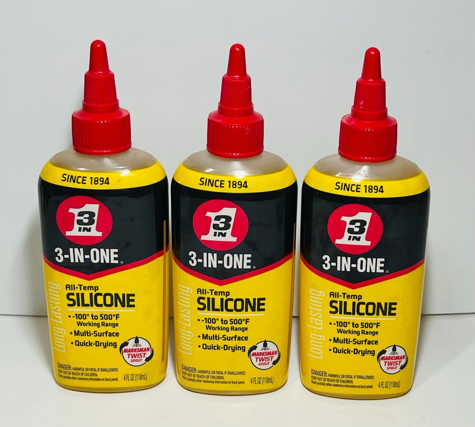 3 in One All Temp Silicone 4 Oz | Quick – Drying✅3 PACK