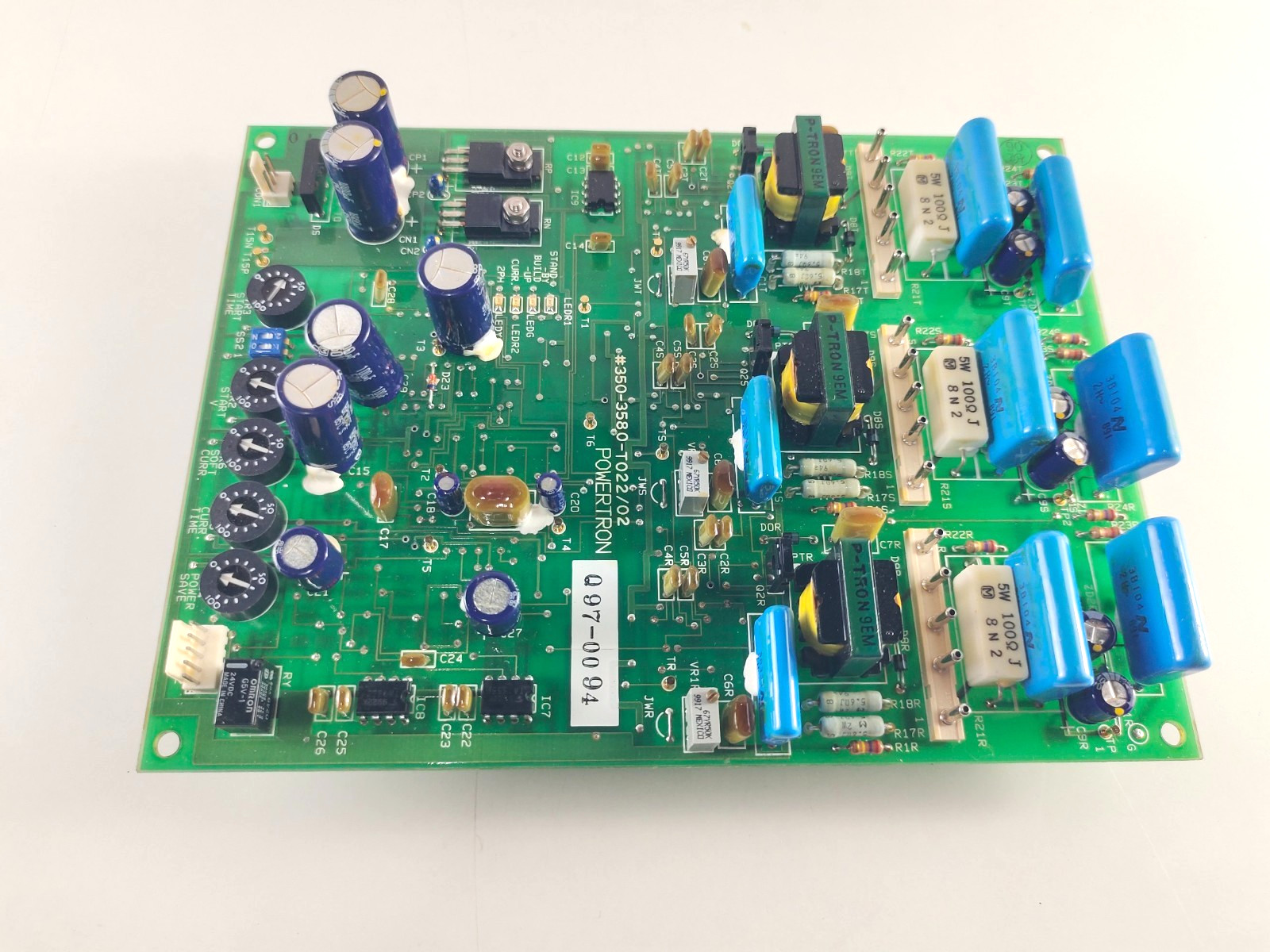 Powertron 350-3580-T022/02 Printed Circuit Board Q97-0094
