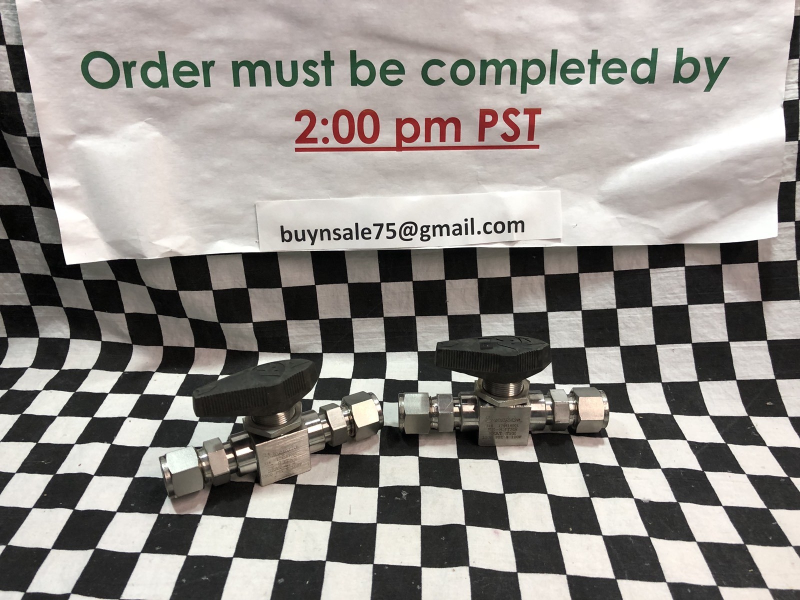 LOT OF 2 SWAGELOK HIGH PRESSURE BALL VALVE 1/2″, SS-83TS8, SHIPSAMEDAY
