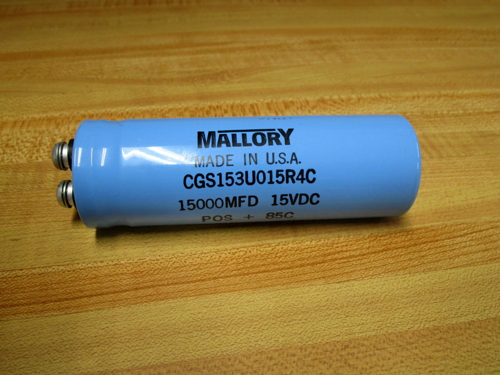 Mallory CGS153U015R4C Capacitor 15000MFD 15VDC