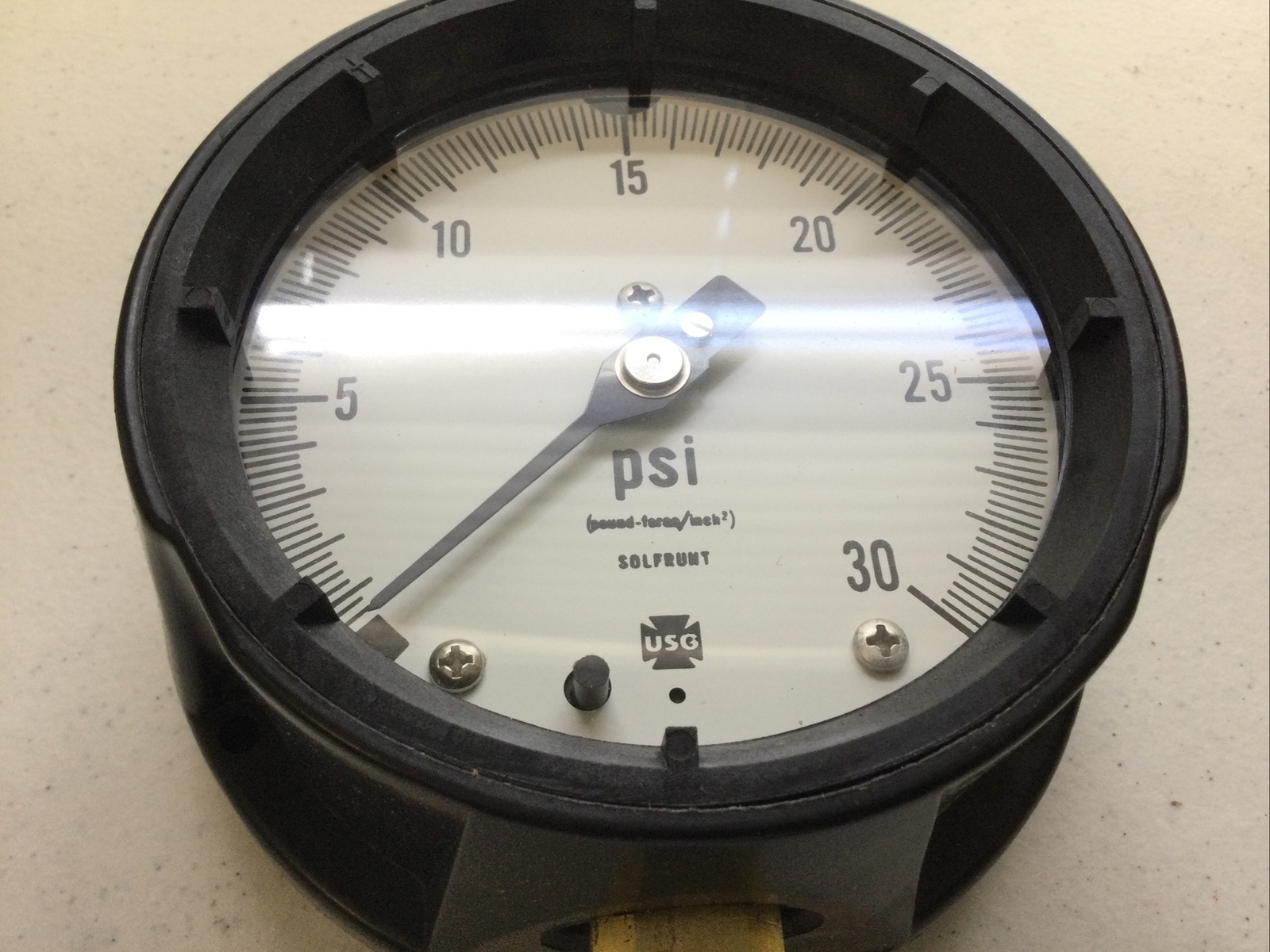 NEW AMTEK U.S. GAUGE, 1980, 155007, 30 PSI, 1/4” ANPT 4-1/2″ SIZE FREE SHIPPING