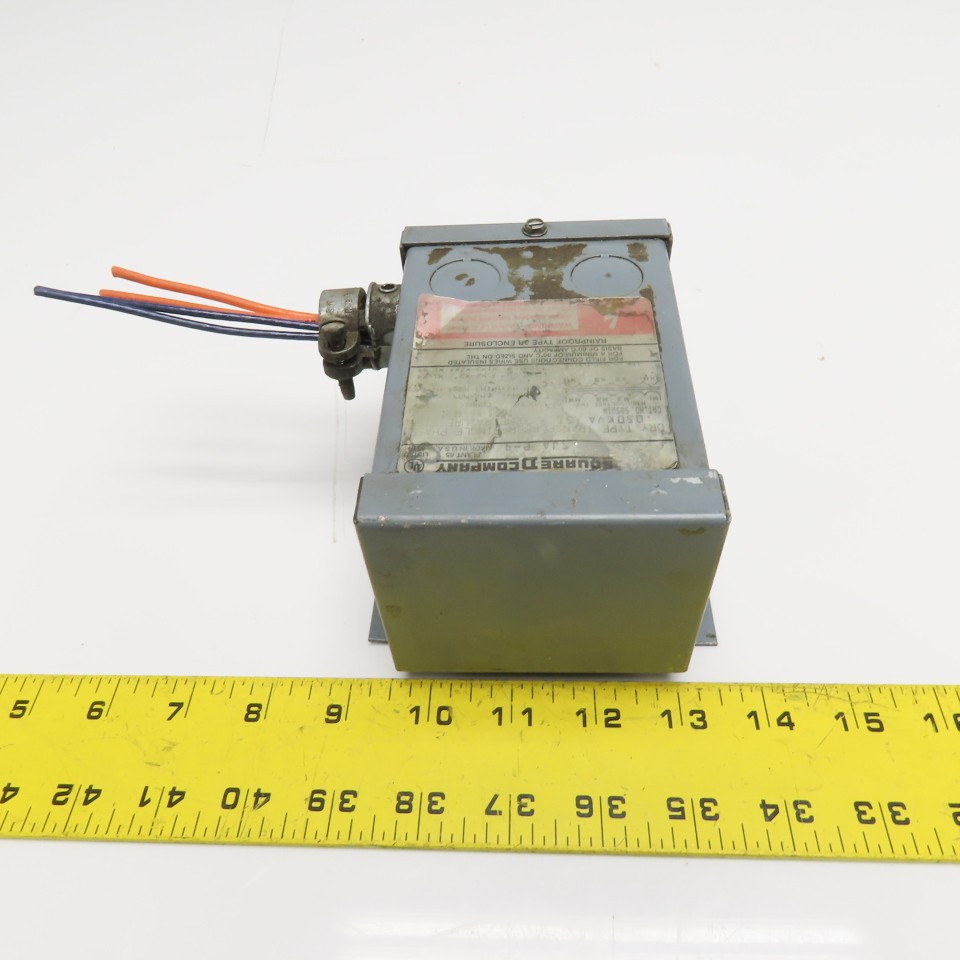 Square D 50SV1A 50VA Dry Type Transformer 240/480V to 120/240V 1Ph 3R