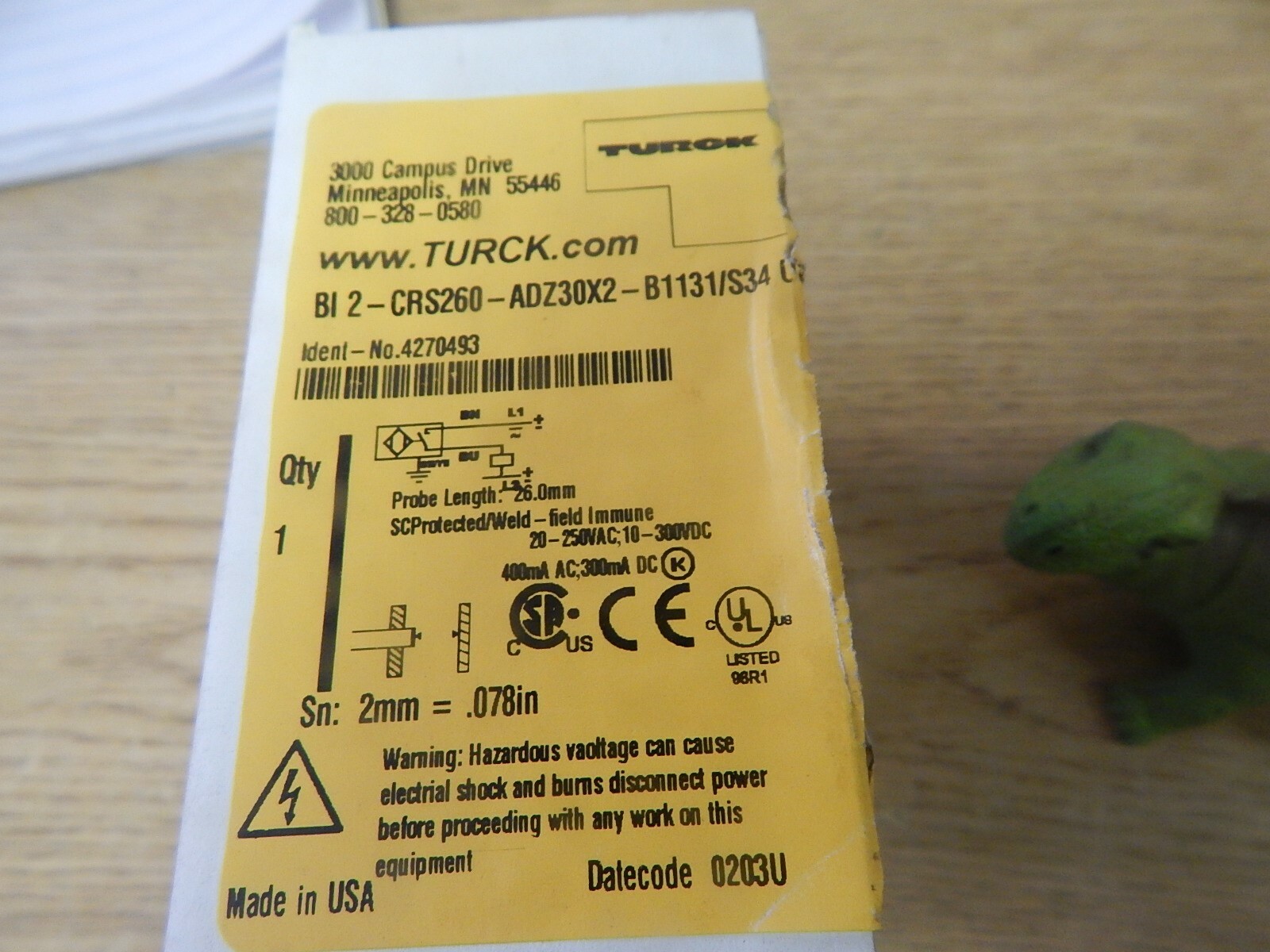 NEW Turck B12-CRS260-ADZ30X2-B1131/S34 Proximity Switch Sensor *FREE SHIPPING*