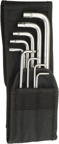 Wera 5022721001 9 Piece L-Key Hex Set, Hex Range 3/32 to 3/8″, Stainless Steel