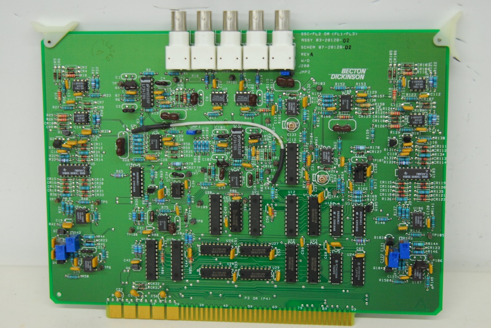 Becton Dickinson SSC/FL2 FL1/FL3 03-20128-02 REV: A Board (FACSCalibur)